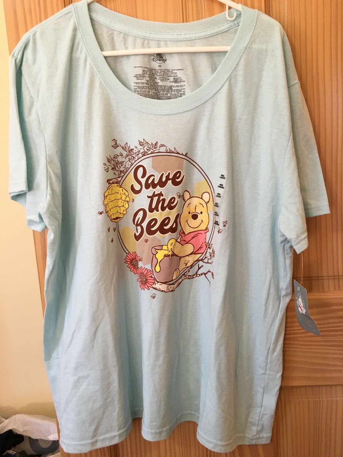 New DISNEY Store Winnie the Pooh Women Tee T- shirt Blue XS,4XL