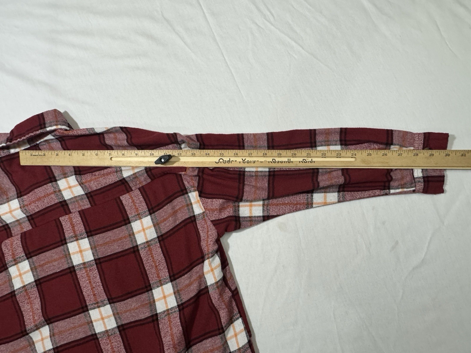 No Comment NY-LA Plaid Button Up Shirt Womens Size M Red Flannel