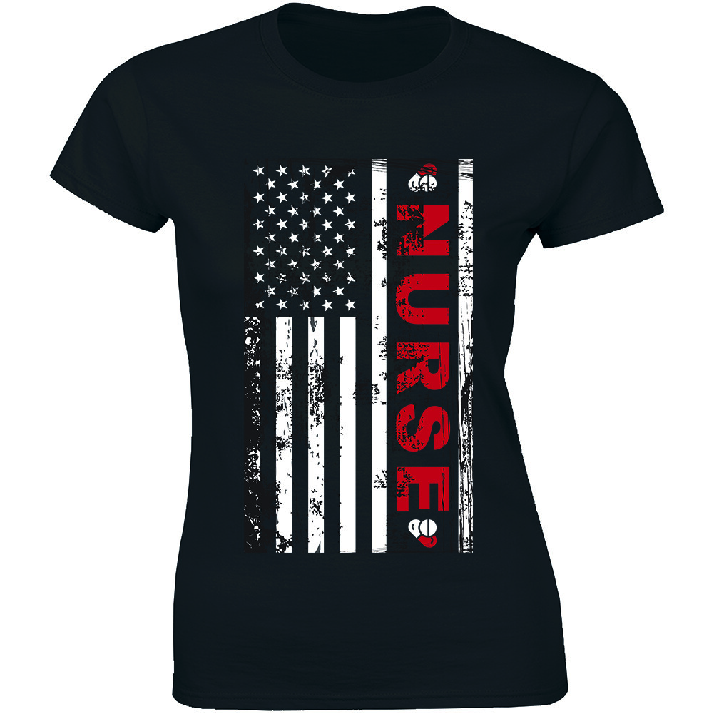 American Nurse Flag RN Nurse MD Shirt Medical Women’s T-shirt Gift Tee