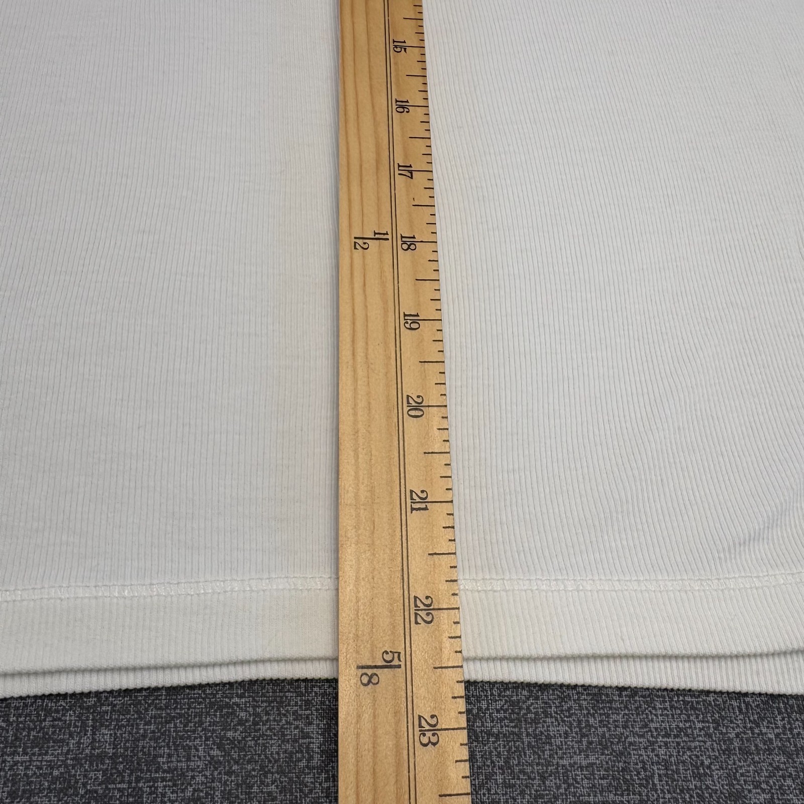 Peruvian Connection Women’s Pima Cotton Rib Long Sleeve Top White Size M