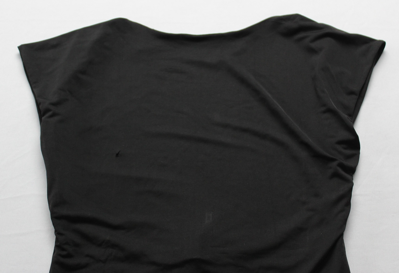 Stradivarius Women’s Short Sleeve Open Back T-Shirt EJ2 Black Size XS