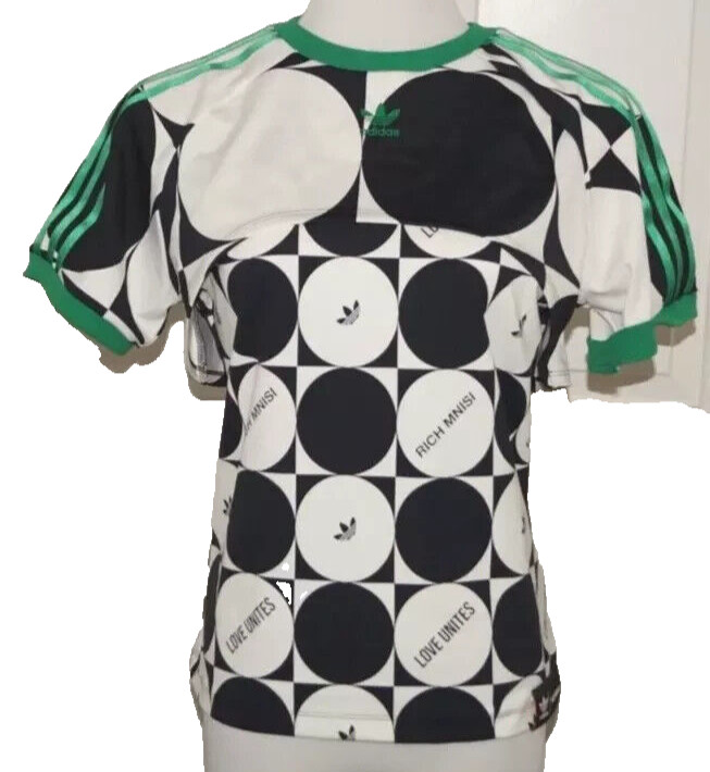 ADIDAS Originals RICH MNISI 2 in 1 Women’s Plus Jersey Top Pride Tee IJ7400 New