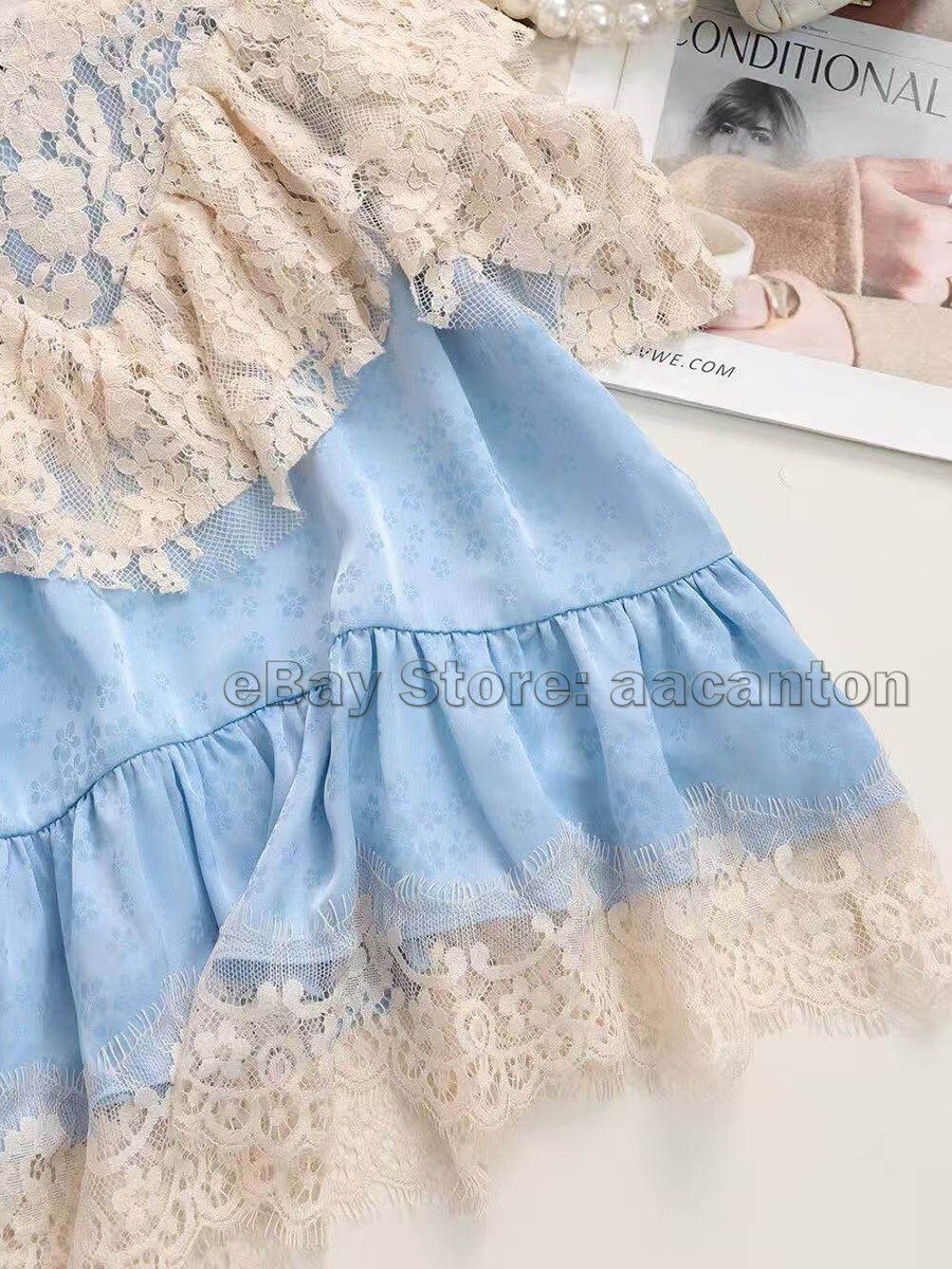 26ss Lace Patchwork Ruffle Camisole Women’s Vacation Short Sleeveless Tops New