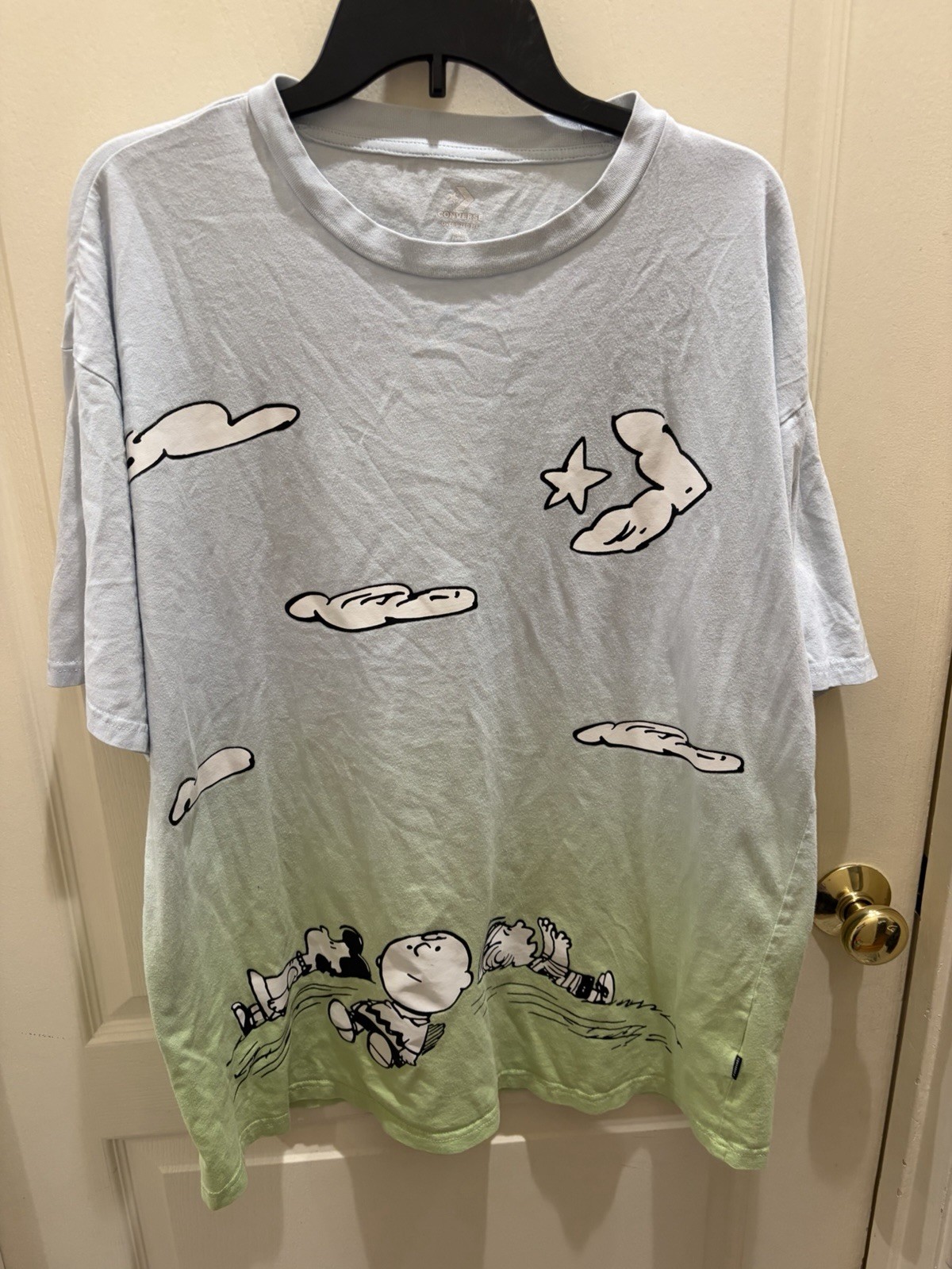 Converse X Peanuts Snoopy Oversized Graphic limited edition Tee Size L