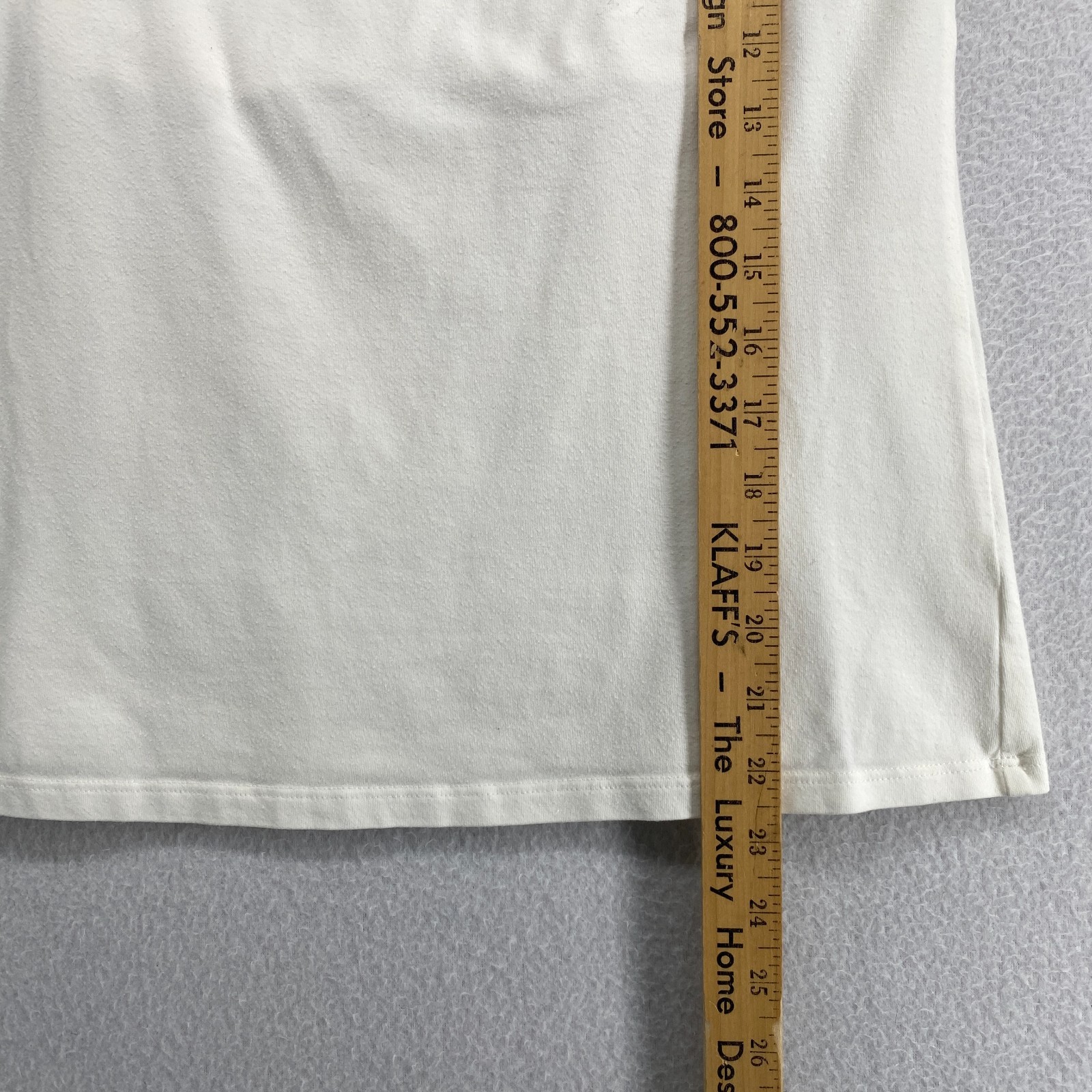 EILEEN FISHER Tank Top M Organic Cotton Jersey Cross Back Shelf Bra White USA