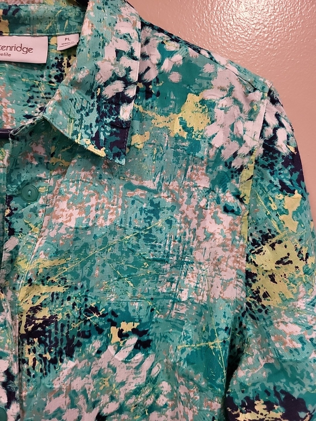 Breckenridge Womesn PL 3/4 Sleeves Multicolor