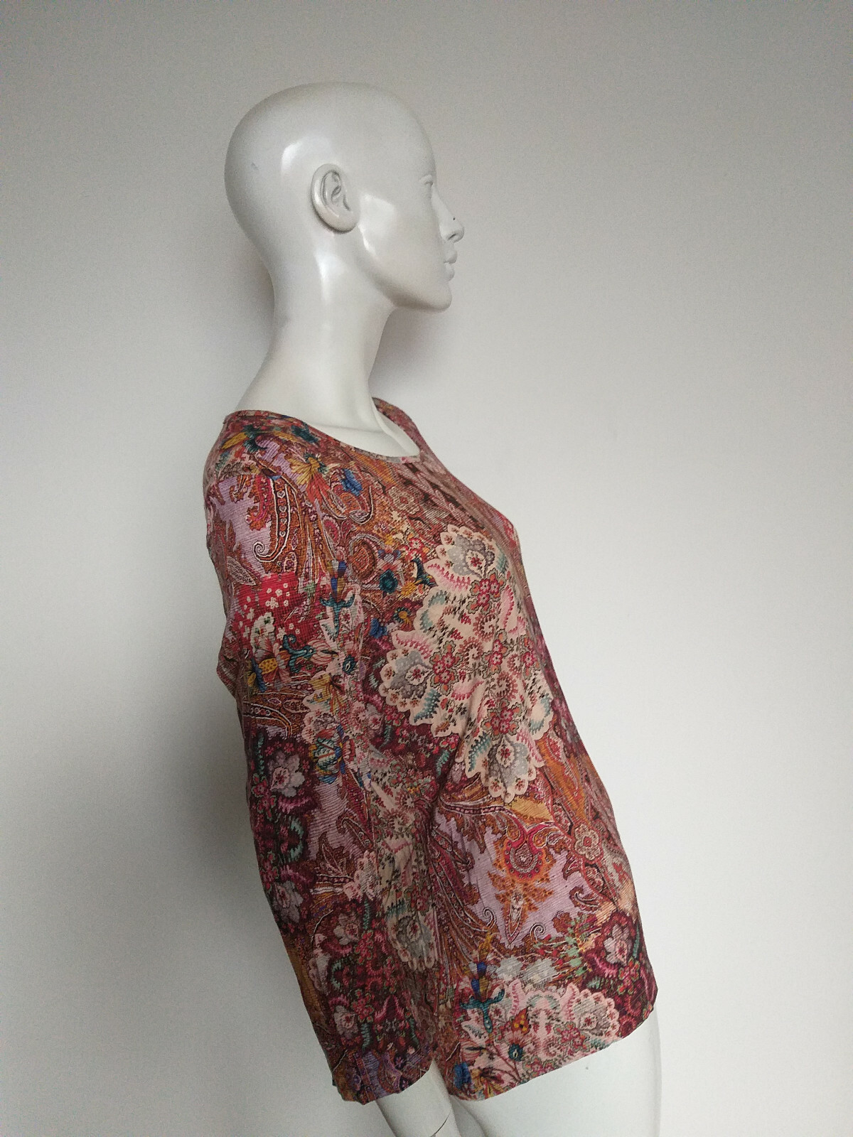 PETER HAHN women’s multicoloured top blouse size 14