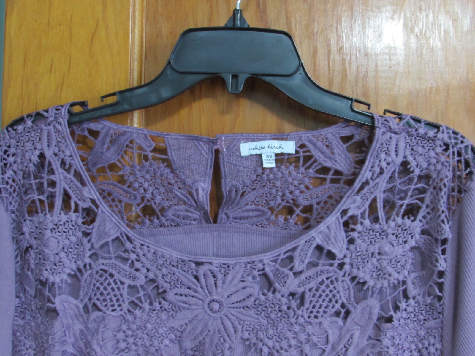 Plus White Birch brand dressy knit blouse size 3X