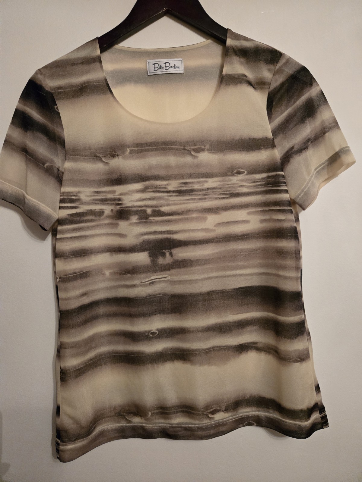 Betty Barclay Abstract Watercolor Print Top – UK 10 – Elegant Blouse