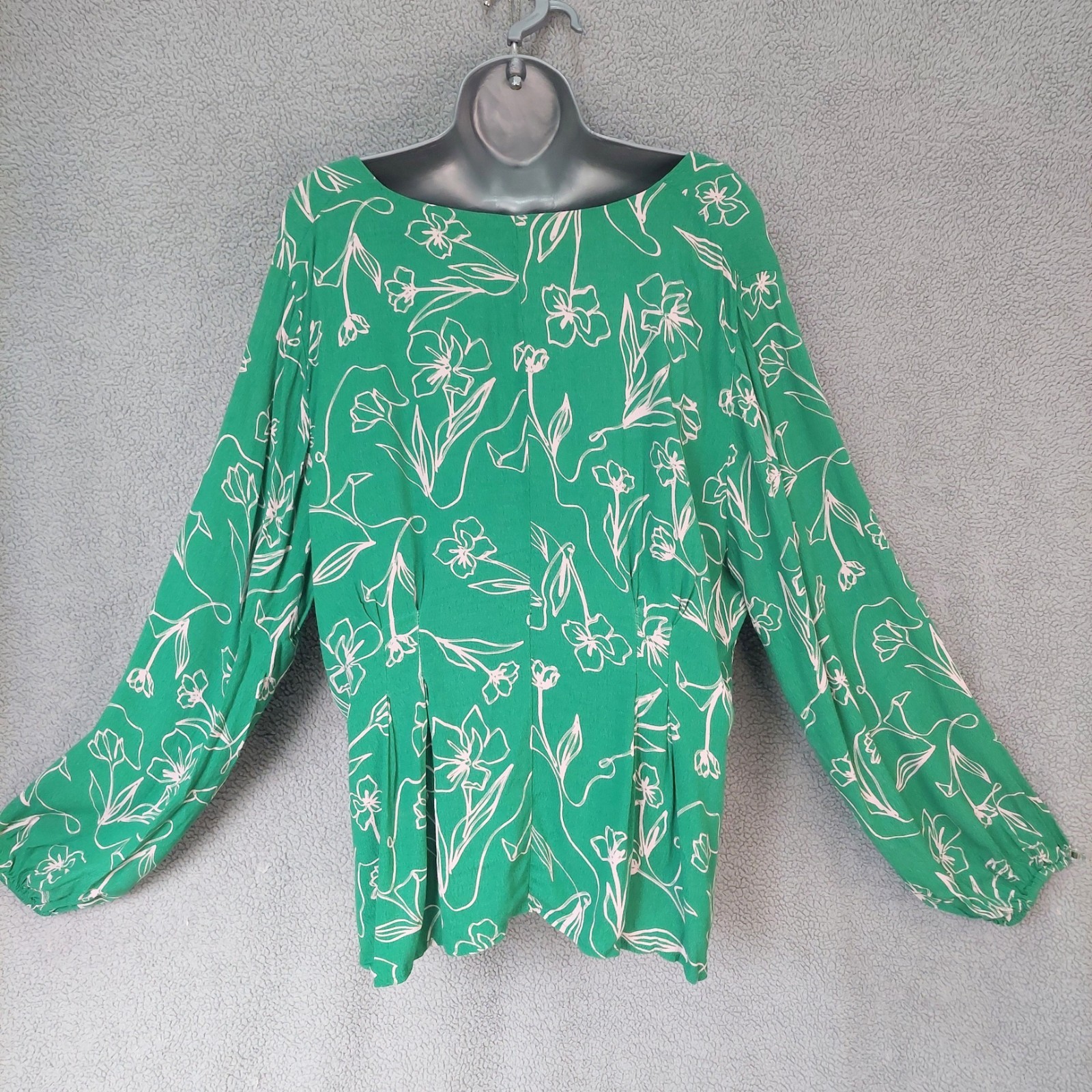 Monsoon Ladies UK 22 Jade Floral Blouse Top Party Work Summer Lightweight