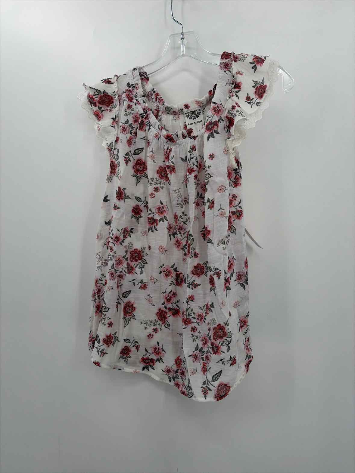 Late August White Size Small P Floral Blouse