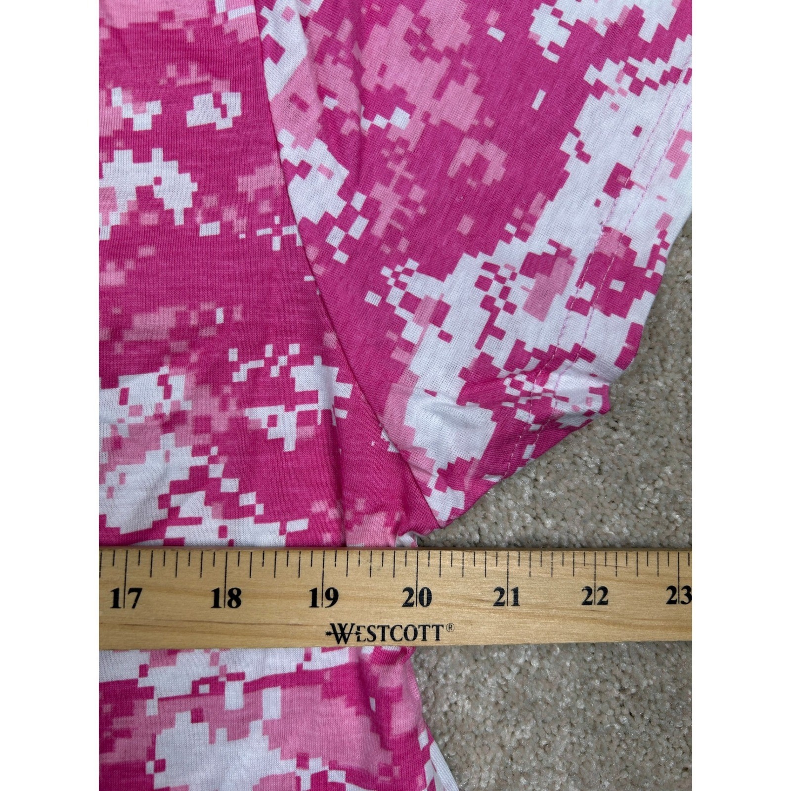 Rothco Womens Pink Digital Camo T-Shirt Short Sleeve Crew Neck XL
