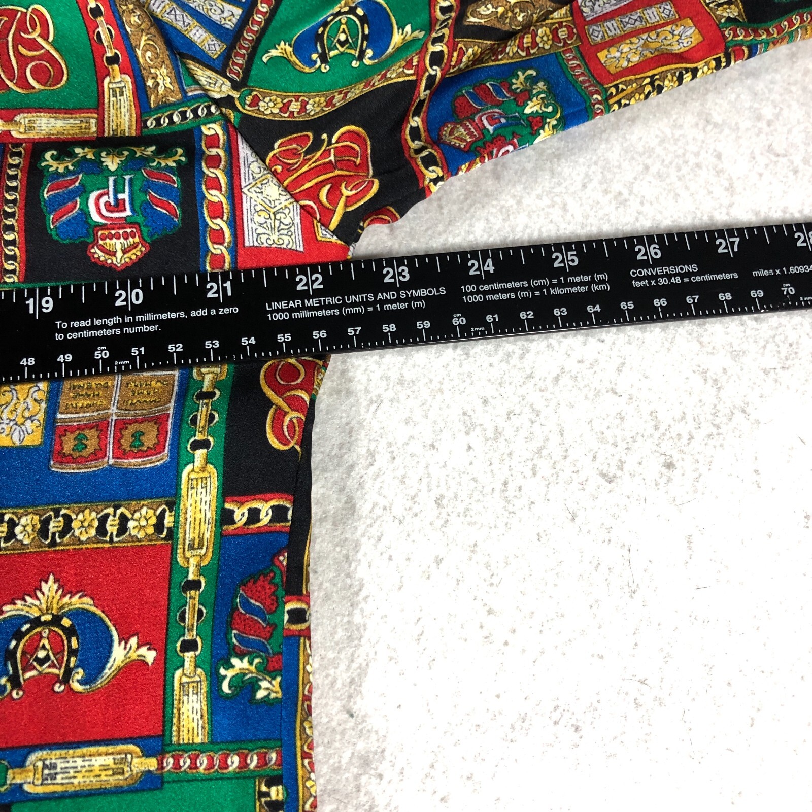 Pendleton Sophisticates Womens Top Sz 14 Books Patchwork Shoulder Pads NWOT
