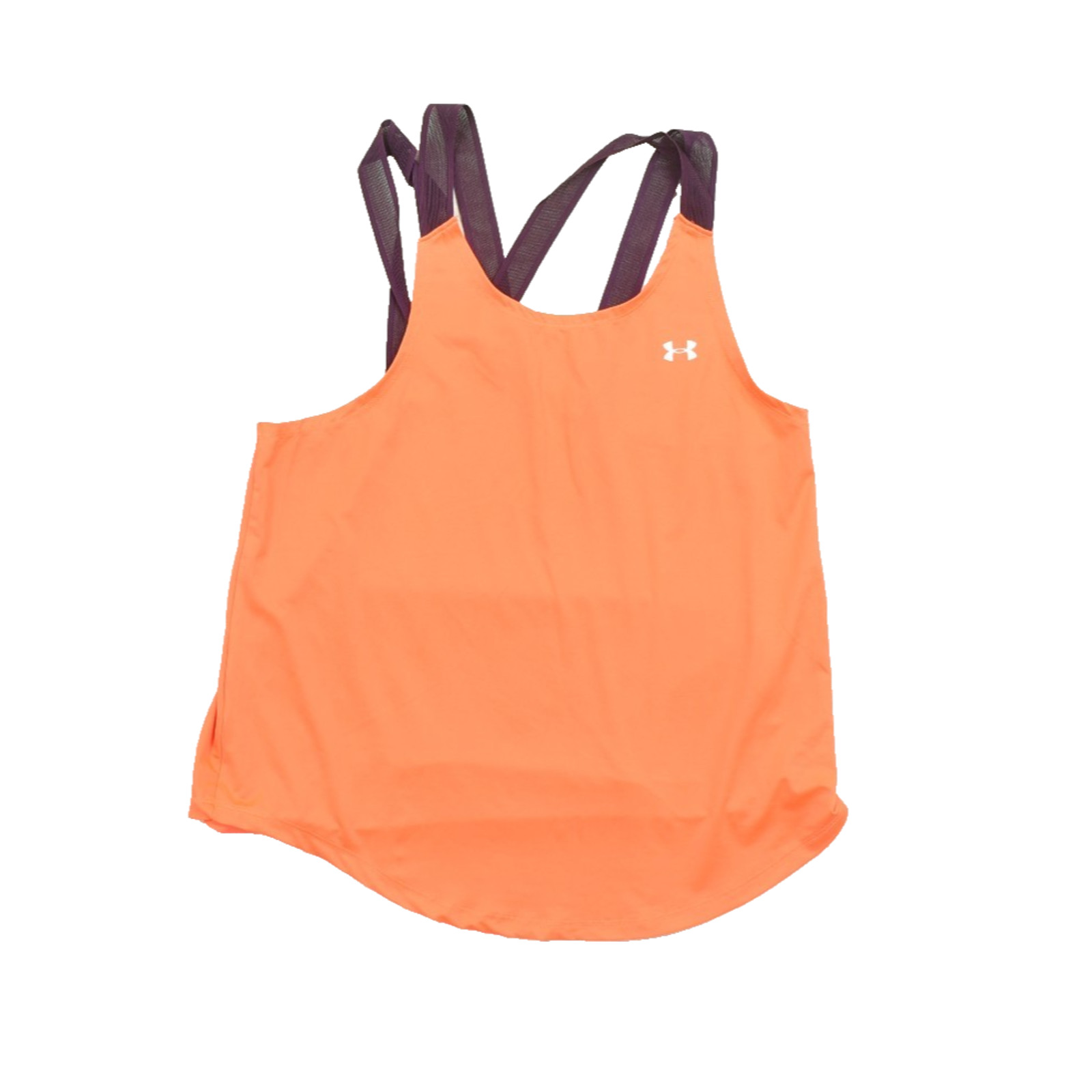 Under Armour HeatGear Women’s Size SM Loose Fit Tank Top Orange & Purple