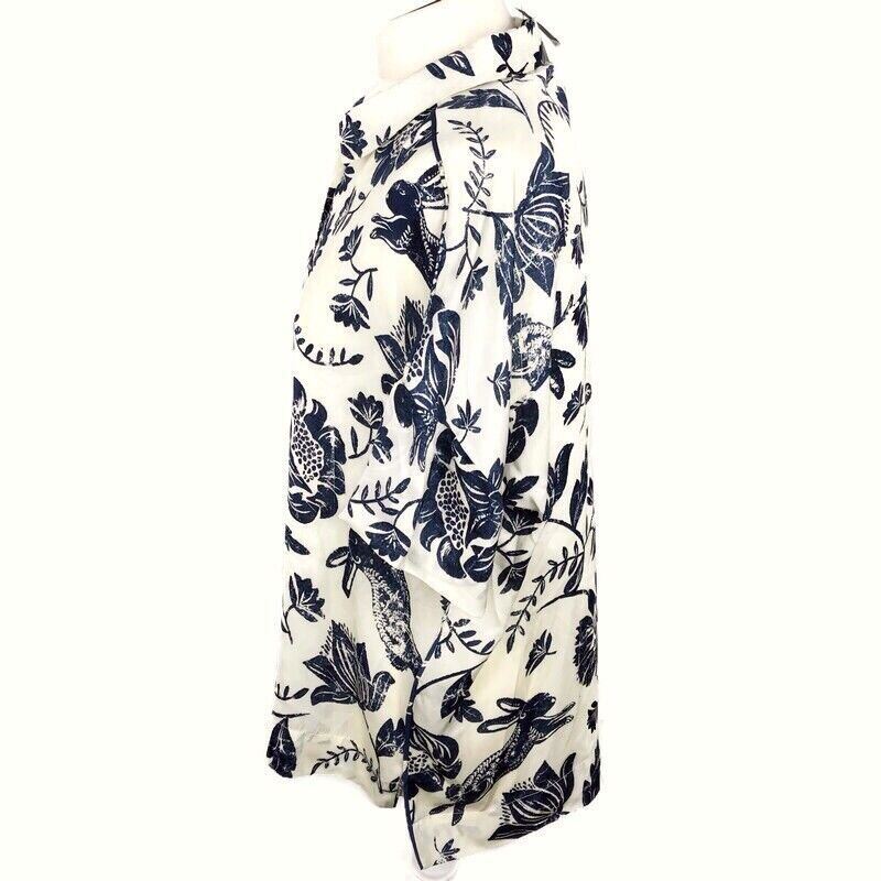 Next Blouse Shirt Collection Luxe Size UK 6 Oversized Women’s Floral Rabbit Look