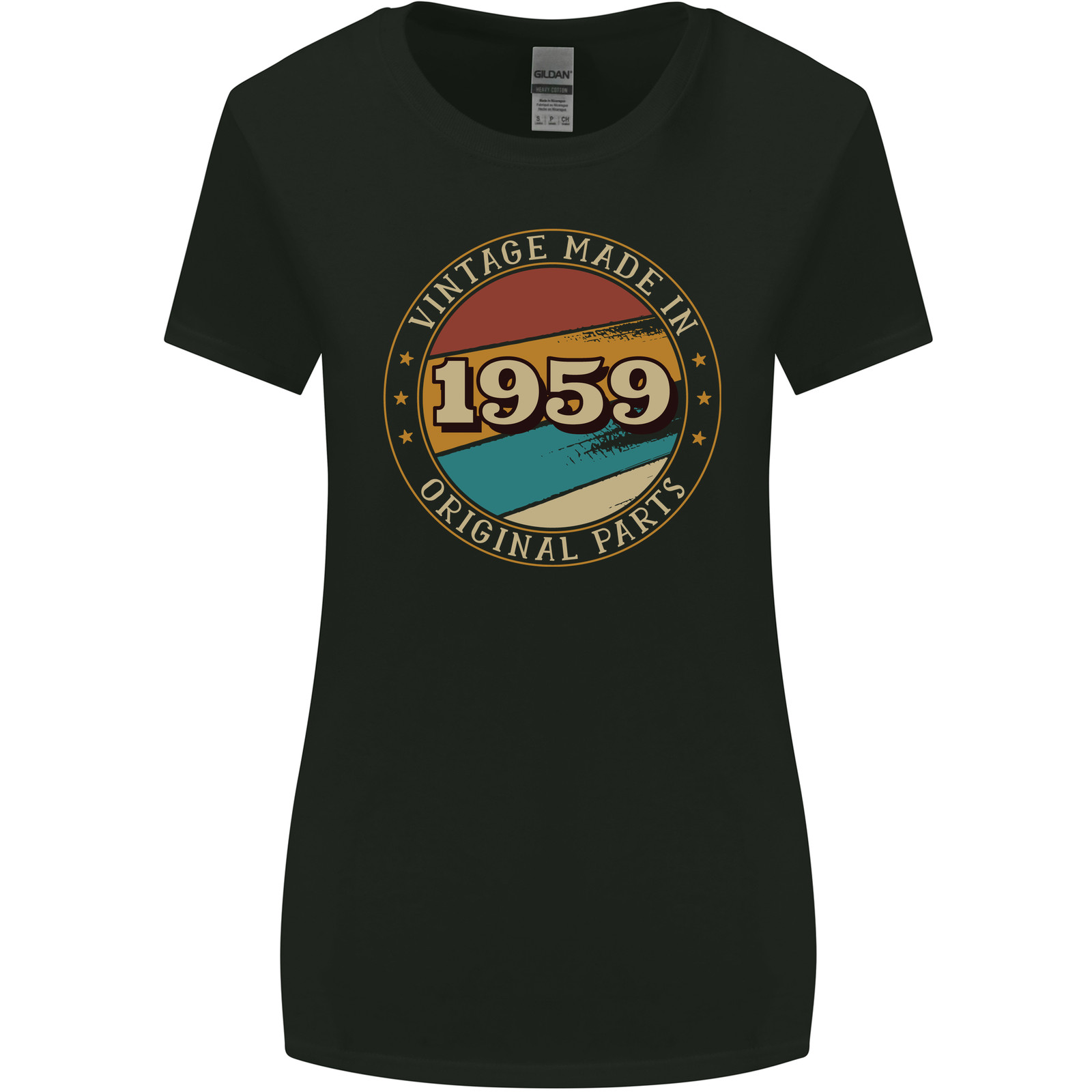 64th Birthday Vintage Made In 1959 Womens Wider Cut T-Shirt
