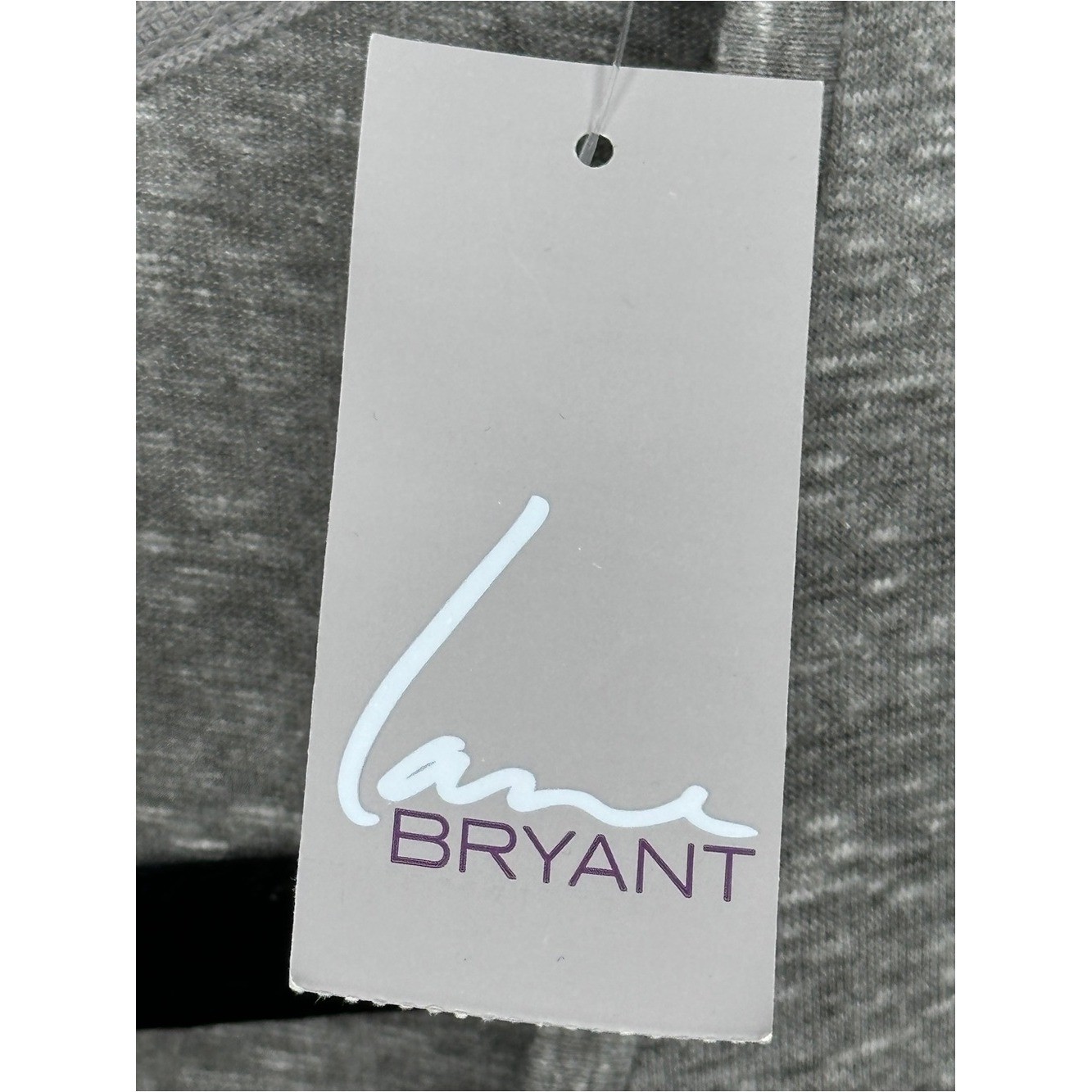 Lane Bryant NWT Cross Embellished Scoop Neck Top – Gray