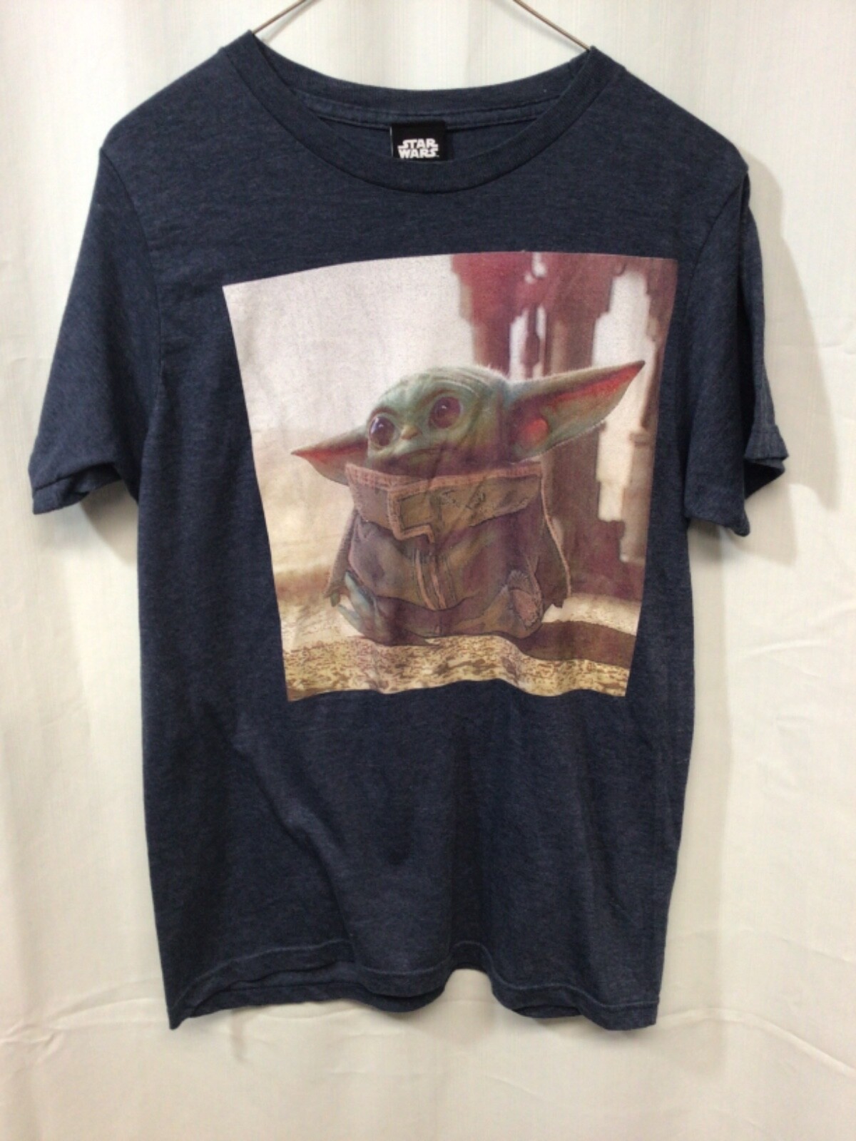 Star Wars Baby Yoda Women’s XL Blue T Shirt T6