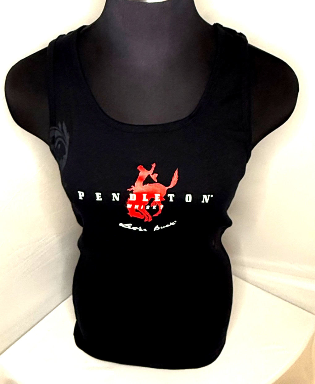 Womens Pendleton Whisky Let’er Buck Tank-top Large black