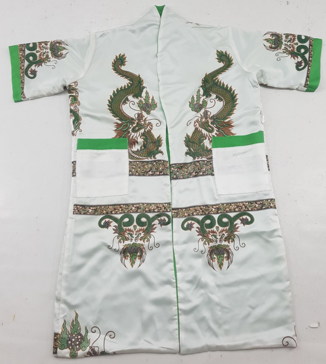 Vintage Hand Embroidered Beautiful Japanese Betic Dragon multicolor Shirt