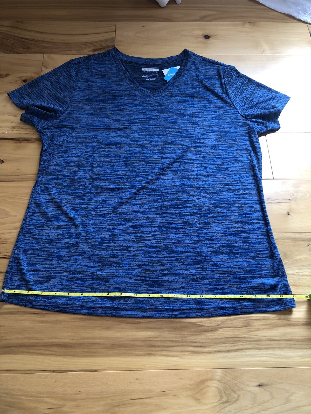 Magcomsen Shirt Women’s L Sports Top Green Polyester Short Sleeve Vneck New
