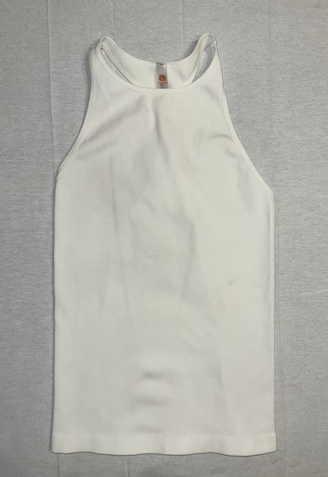 Mono B White Tank Top Perfect for Layering or Exercise
