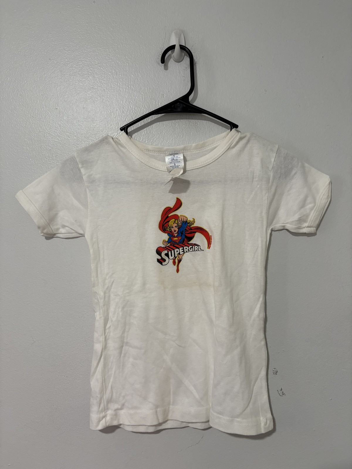 Vintage Supergirl Shirt Womens Small Changes Made USA DC Comics Superhero 90s