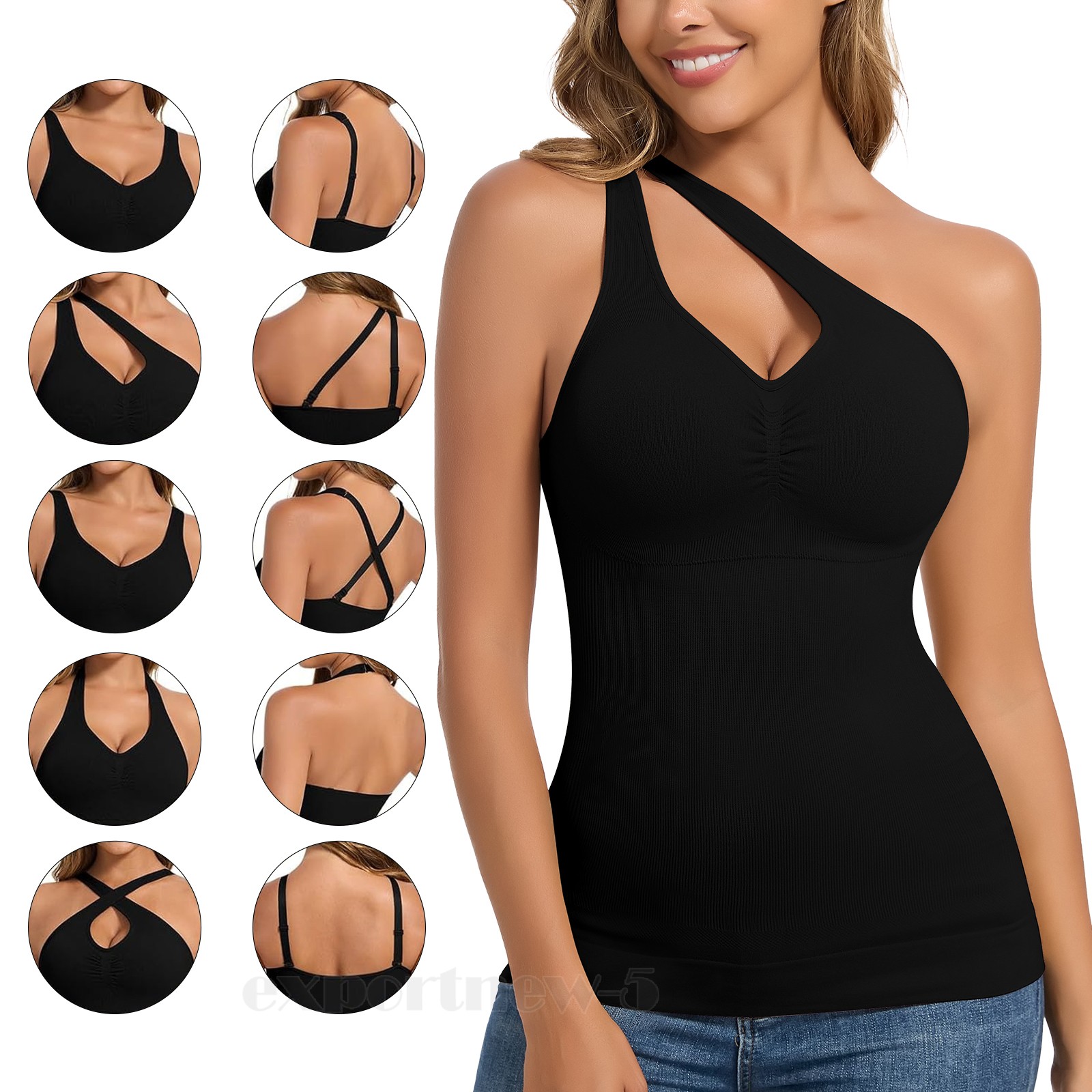 Women Adjustable Straps Shapewear Control Tank Top Smoothing Waist & Abdomen