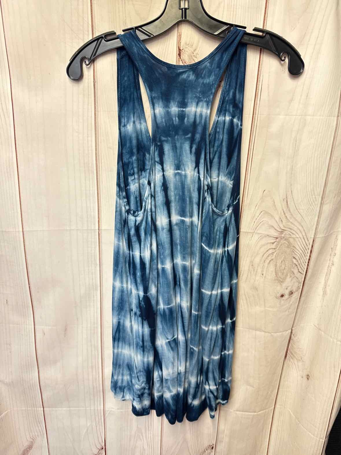 Tryst Women’s Size M Blue Tie Dye Sleeveless Top Razorback Tank