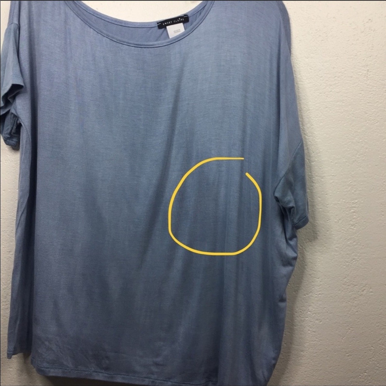 Sweet Claire Choker Off the Shoulder Tee Size Small