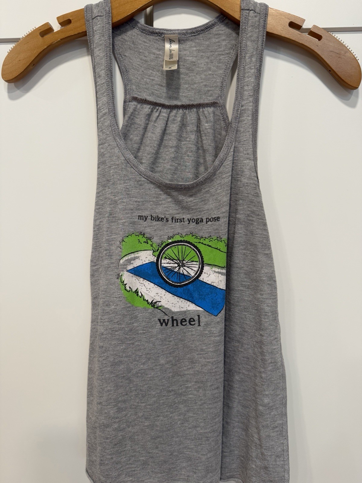 Live Love OURAY Women’s Gray Knit Racerback Graphic Scoop Neck Tank Top M
