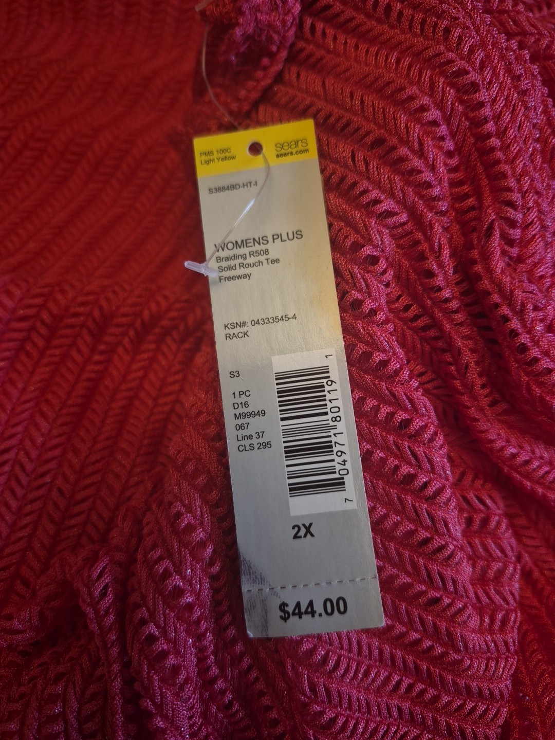 Beverly Drive Women’s Pink Long Stretchable Top Tunic Lined Size 2X NWT $44