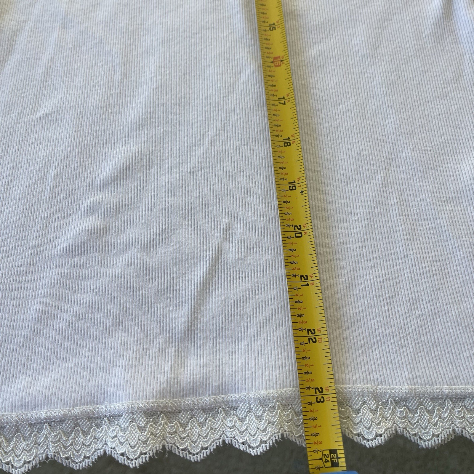 Route 66 Womens Y2K Lace Trim Preppy Cami Size XS White 90S Staple Classic