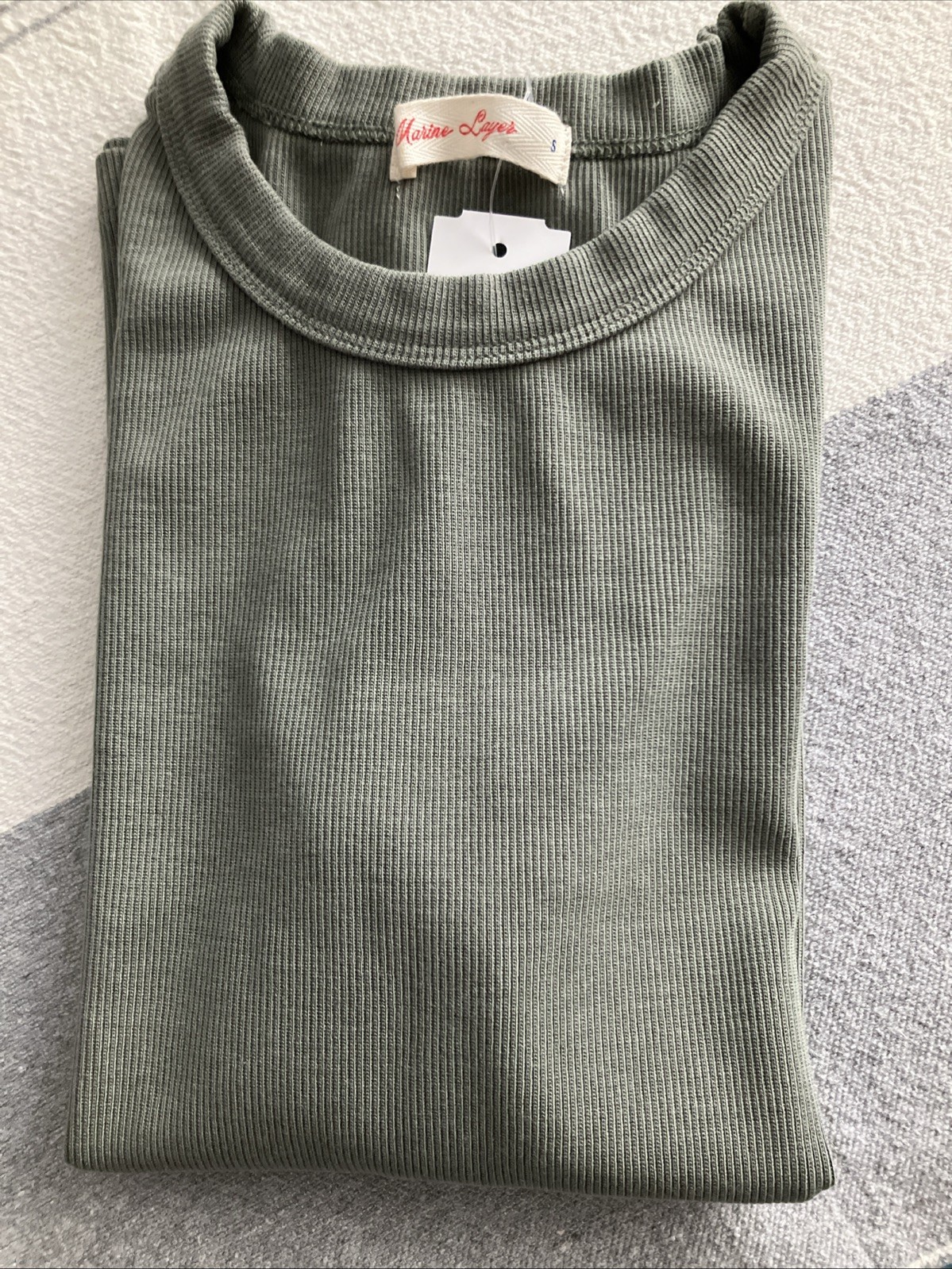 Marine Layer Women’s Lexi Rib Sun In Short Sleeve Shirt Size Small NWT