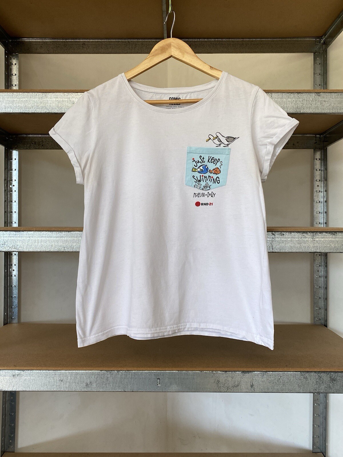 Comic Relief Finding Nemo Vintage Cartoon T-shirt Size L