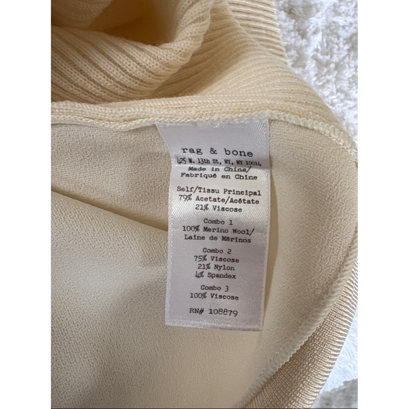 Rag & Bone Vivienne Satin V-neck Tunic