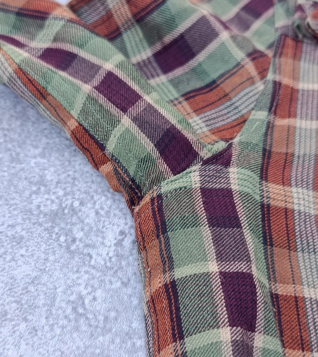 Saint Laurent Tartan Plaid Maroon Shirt F/W 2021 Pre-Collection Made in Japan L