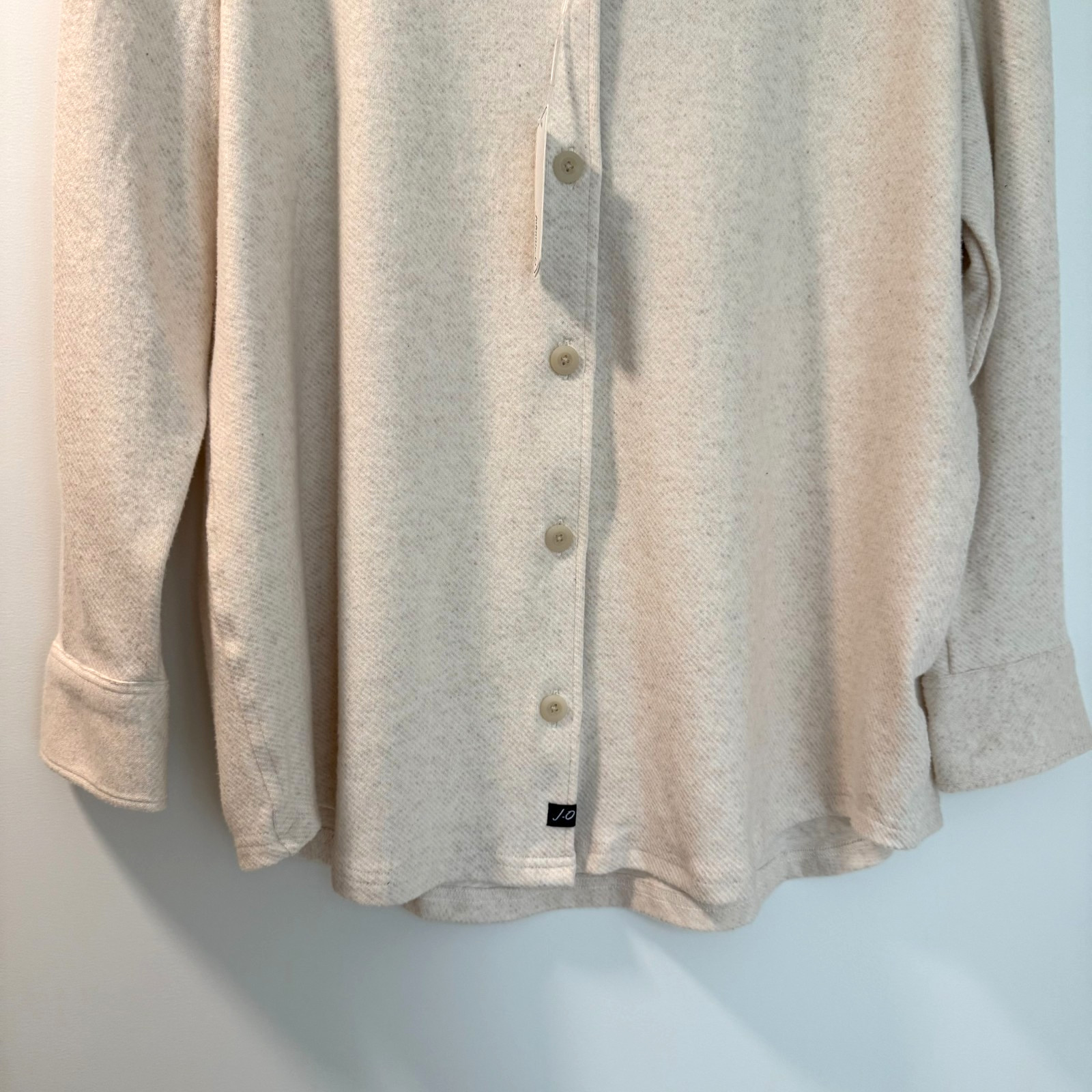 Johnnie-O Women’s Size Medium Pricilla Button Front Knit Shirt Vanilla NWT