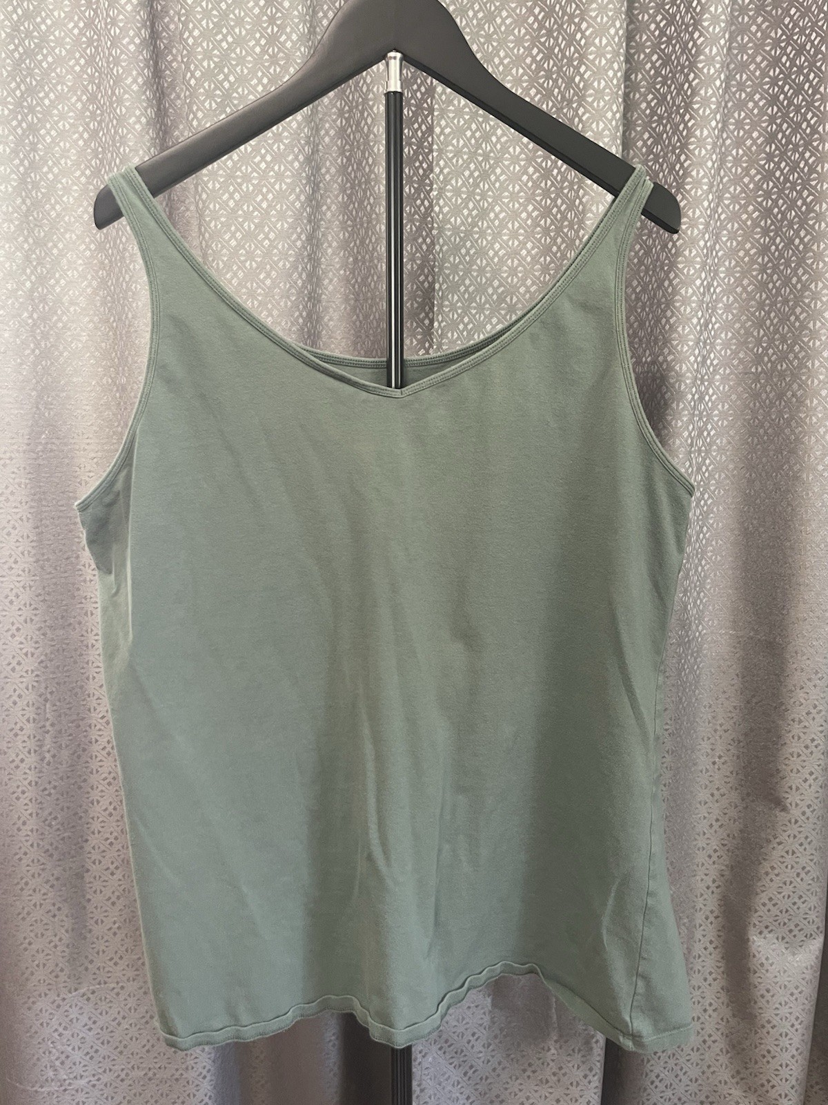 DULUTH TRADING Womens Green Tank Shirt XXL reversible