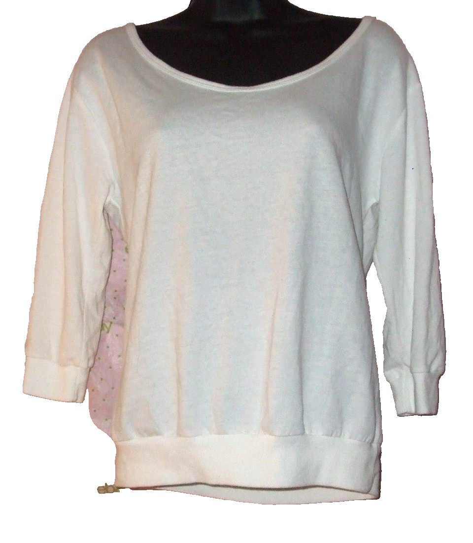 $59 new RUE 21 white KNIT GREEN STRAP CROSS BACK sweater blouse top