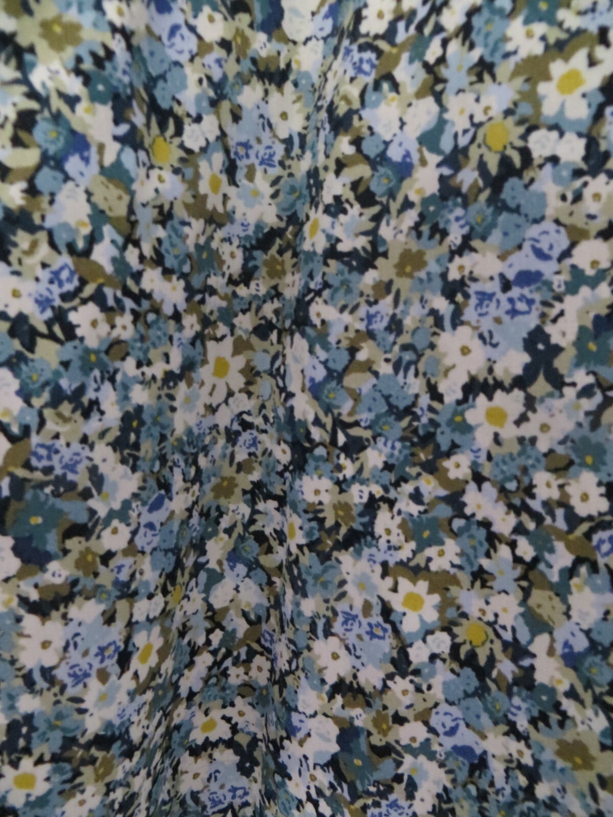 BNWT Sezane Caro Blue Print 100% Cotton Shirt Blouse Ruffles Sz XS / EU34 (UK 6)