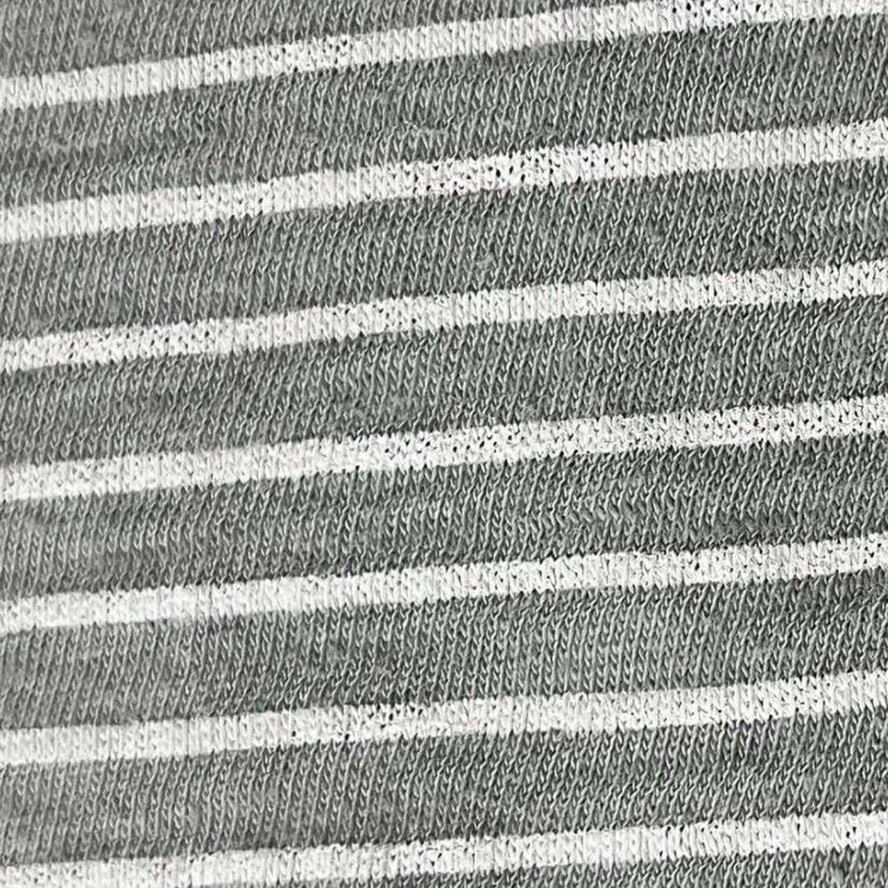 Fresh Produce Gray Stripe Cold Shoulder Top Women’s 2X Plus Nautical Coastal USA