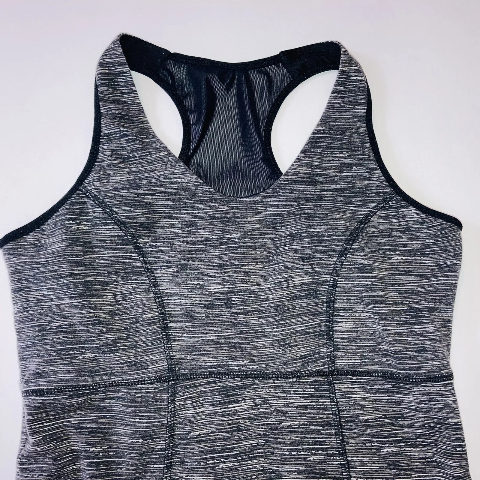 Athletic Tank Marika Magic Womens SmallTop Black Gray Racerback Compressed