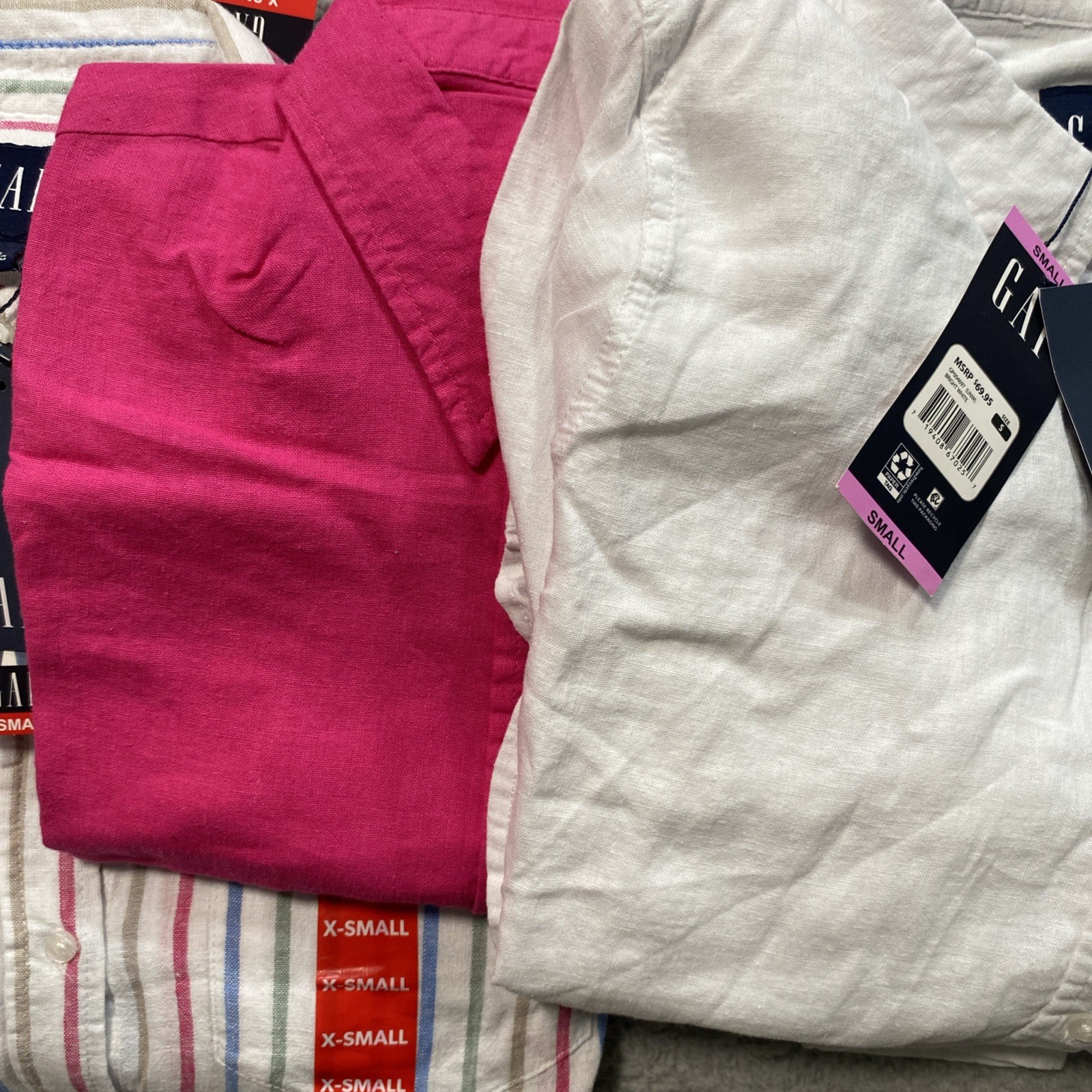 NWT Gap Women’s Linen Button Down Top (SELECT SZ / COLOR) MSRP $69.95 FREE SHIP