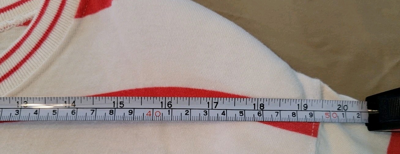 Vtg Womans Dockers Since 1950, Levi’s Coral/Peach Stripes Shoulder Pads Small