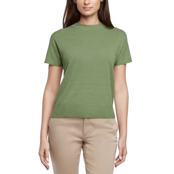 Banana Republic Women’s Linen Blend short sleeve top Crew neck fit T Shirt