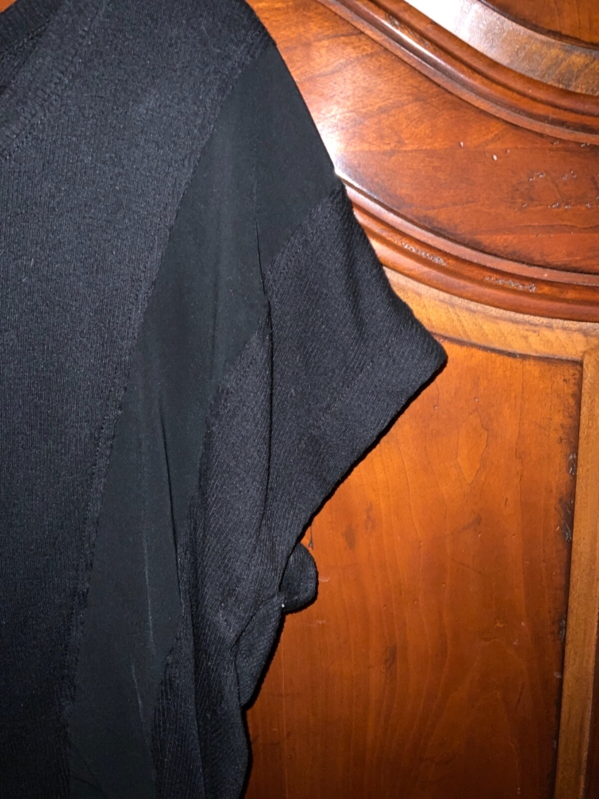 BCBGENERATION ladies size small SHORTER IN FRONT black top