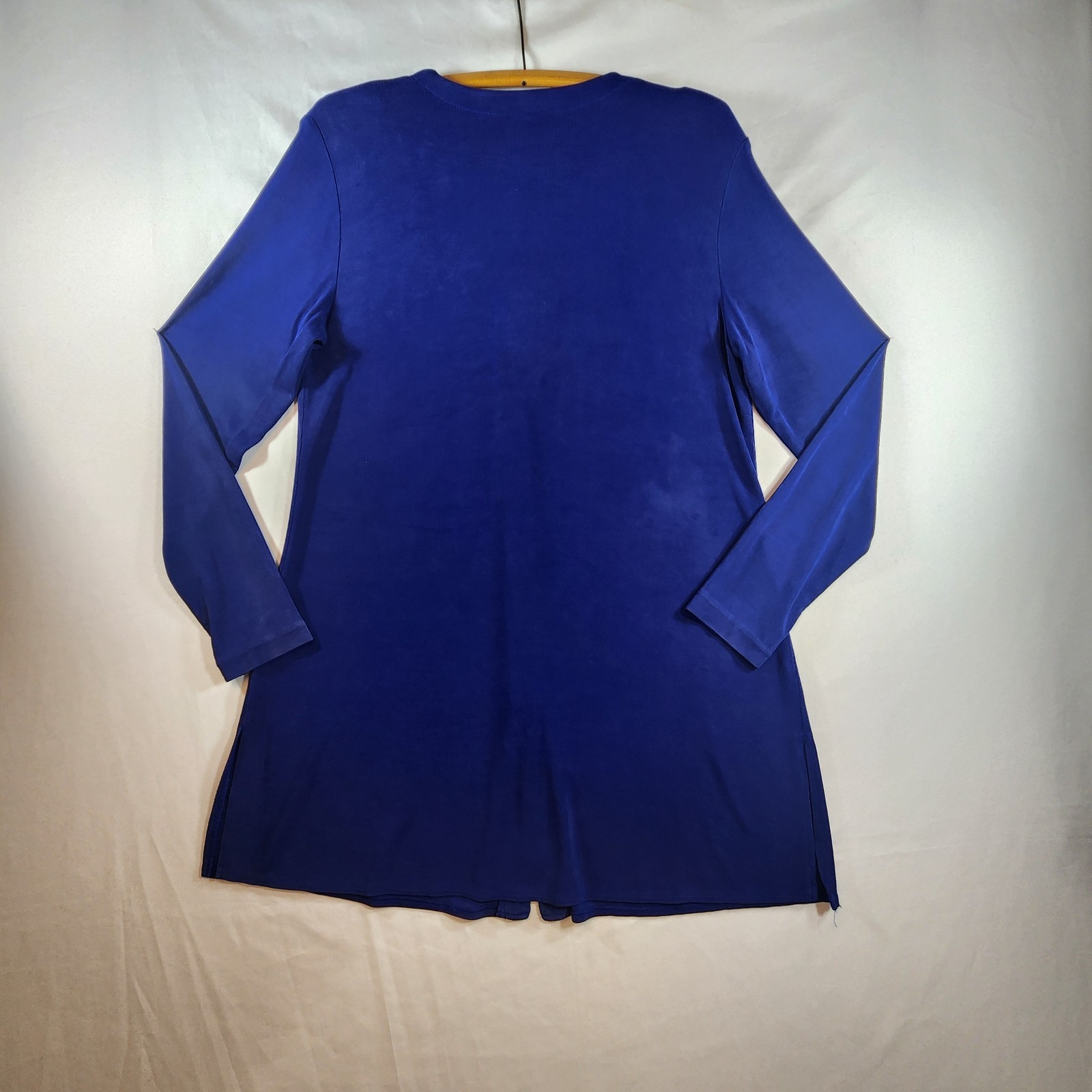 Rabbit Rabbit Rabbit Tunic Blouse Shirt Size 10M Blue Button Long Sleeve