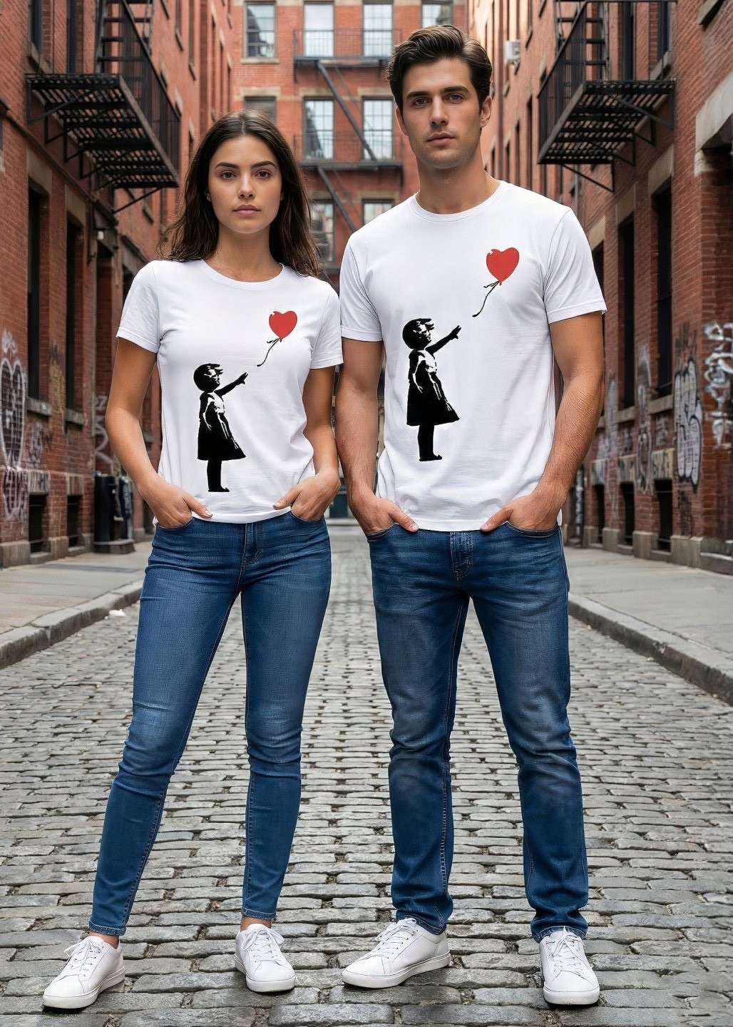 Banksy Inspired Girl With Balloon T-Shirt