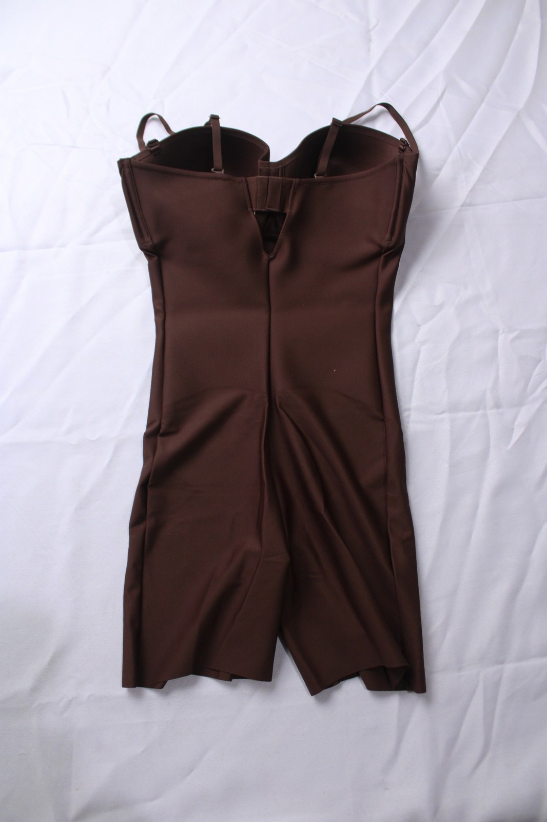 Skims Womens Core Sculpt Functional Mid Thigh Bodysuit NN7 Cocoa Brown Large NWT